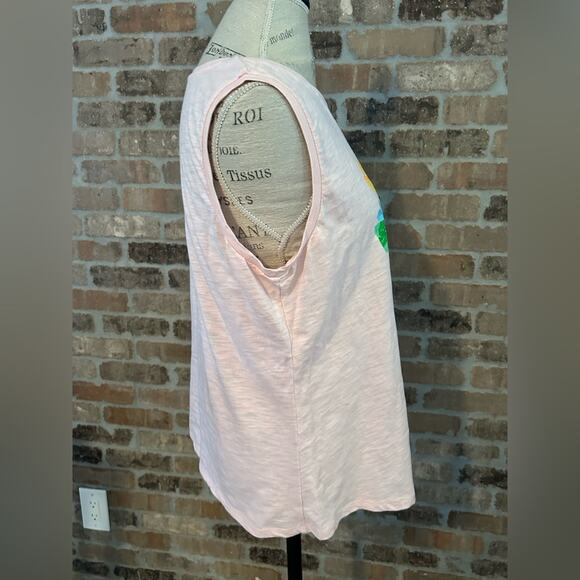 Disney Just add waves castle sleeveless t shirt pink size M/L - Picture 2 of 10